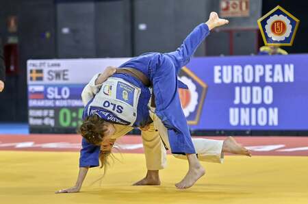 Judoistka Nastja Drakšič Koštomaj z dragocenimi izkušnjami in zgodovinskim ekipnim bronom na evropskem prvenstvu (1)